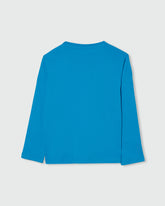 Ovs Fagottino Long-Sleeved T-Shirt With Stereo Print Blue / 24-30M
